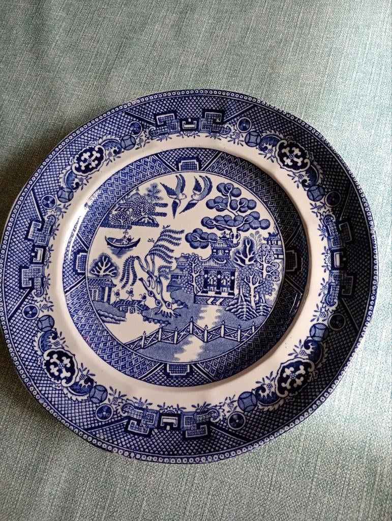 Sierbord Adams & Sons Staffordshire blue Willow england, Ophalen of Verzenden