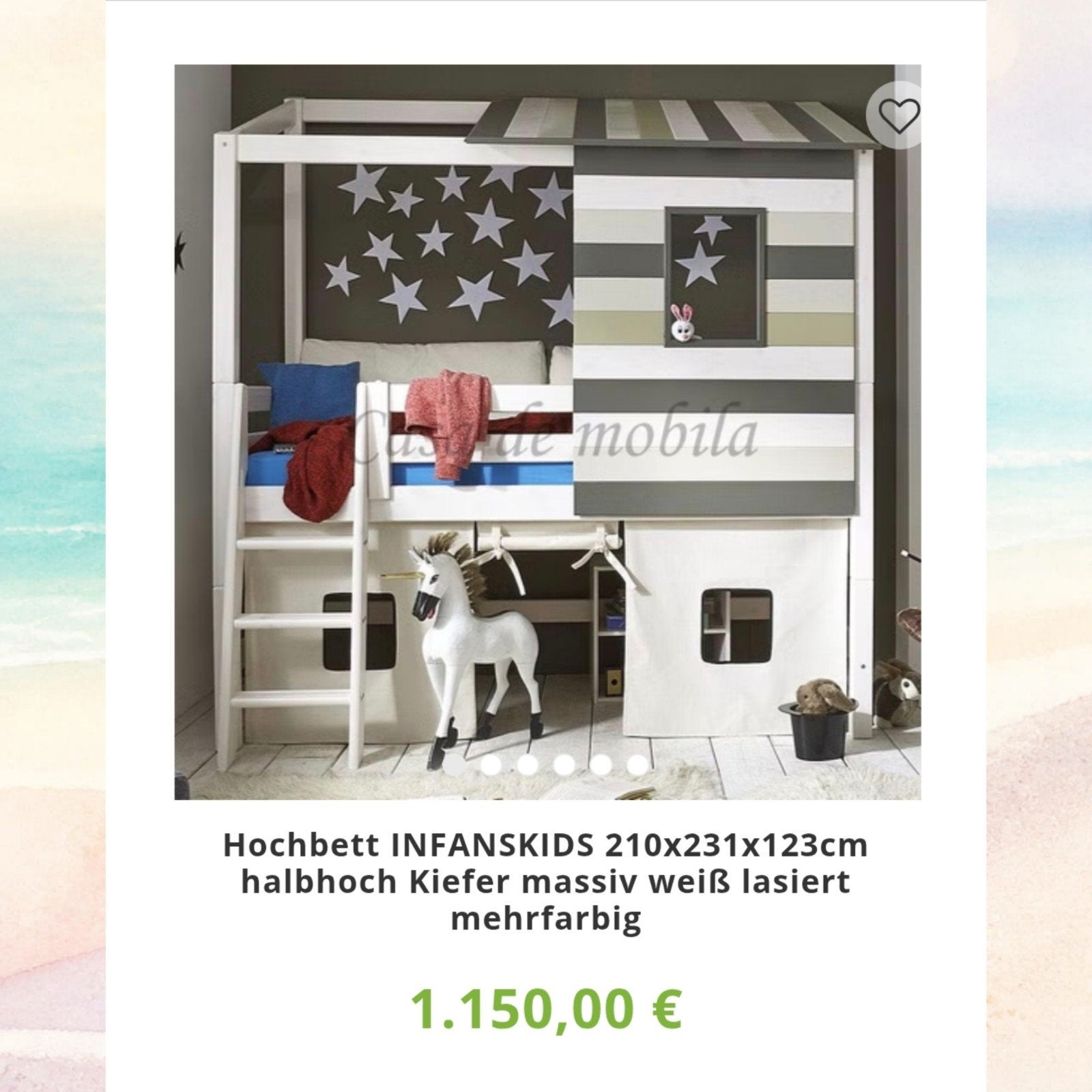 Complete Infanskids Boomhutbed (90x200) – Frame + Nieuw dak, 85 tot 100 cm, Nieuw, Infanskids, Ophalen of Verzenden