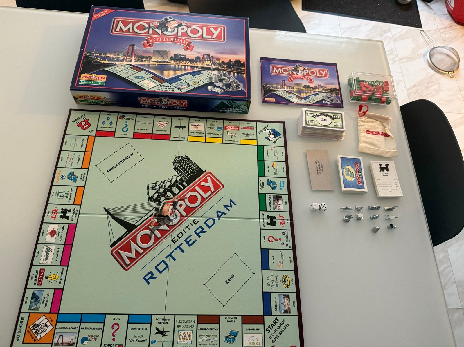 Monopoly Rotterdam Editie - Compleet Gezelschapsspel, Drie of vier spelers, Ophalen of Verzenden, Gebruikt
