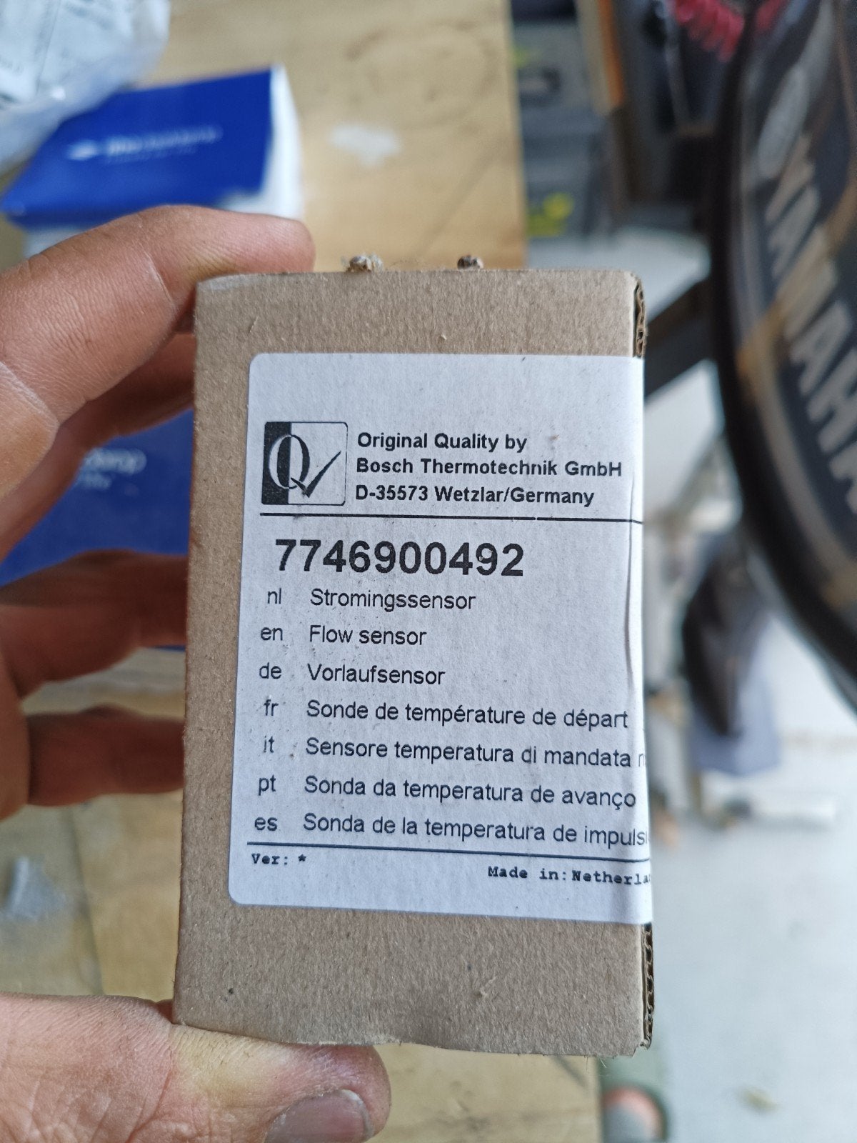 Nefit Bosch Stromingssensor / Flow sensor 7746900492, Witgoed en Apparatuur, Ophalen of Verzenden, Nieuw