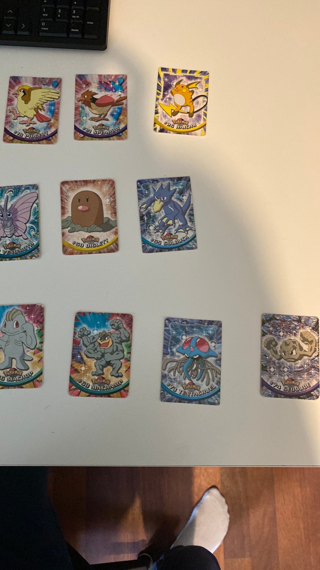 Vitage topps pokemon kaarten, Ophalen of Verzenden, Zo goed als nieuw, Meerdere kaarten