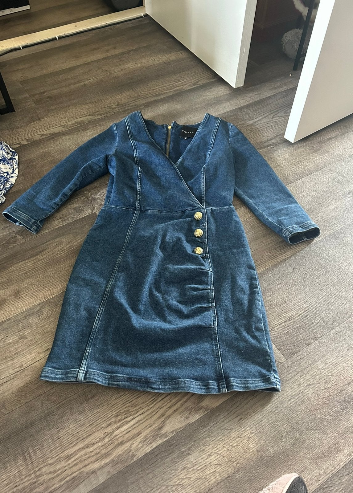 Nikkie spijkerjurk, maat XL, Kleding | Dames, Jurken, Blauw, Maat 46/48 (XL) of groter, Ophalen of Verzenden, Zo goed als nieuw