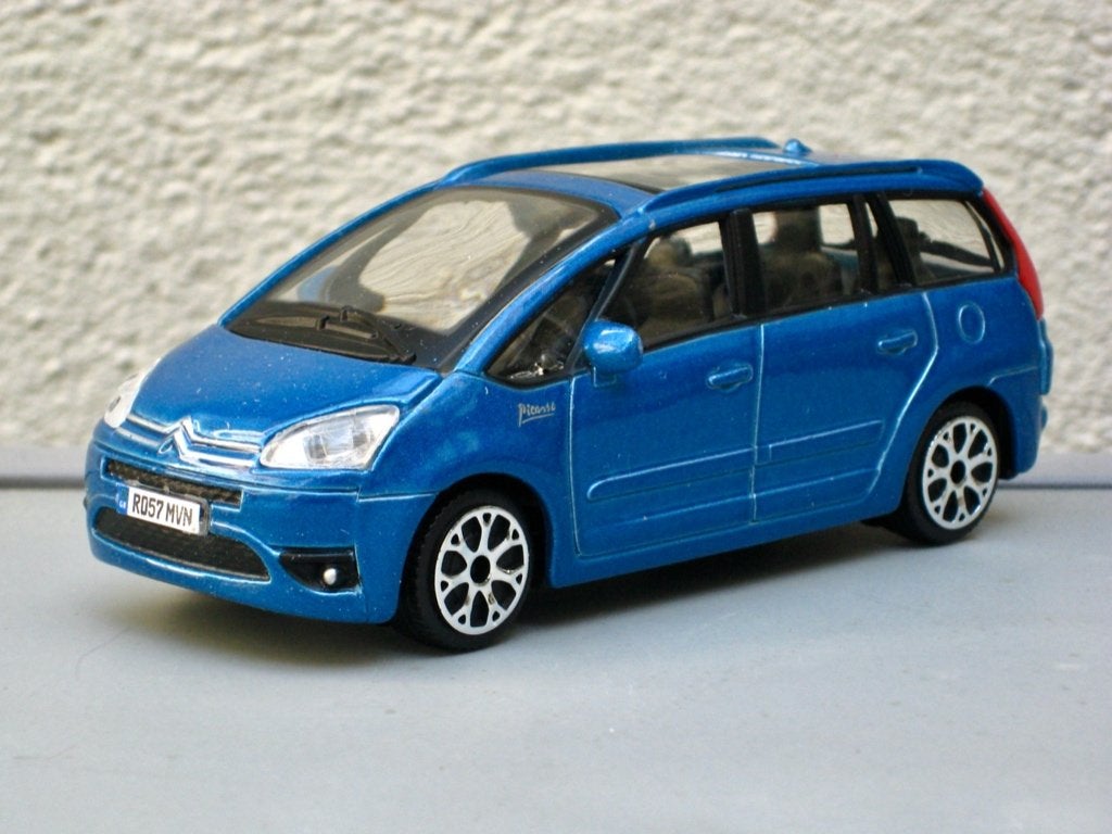 Citroen C4 Picasso rood of blauw Burago 1:43, Ophalen of Verzenden, Nieuw, Auto, Overige merken