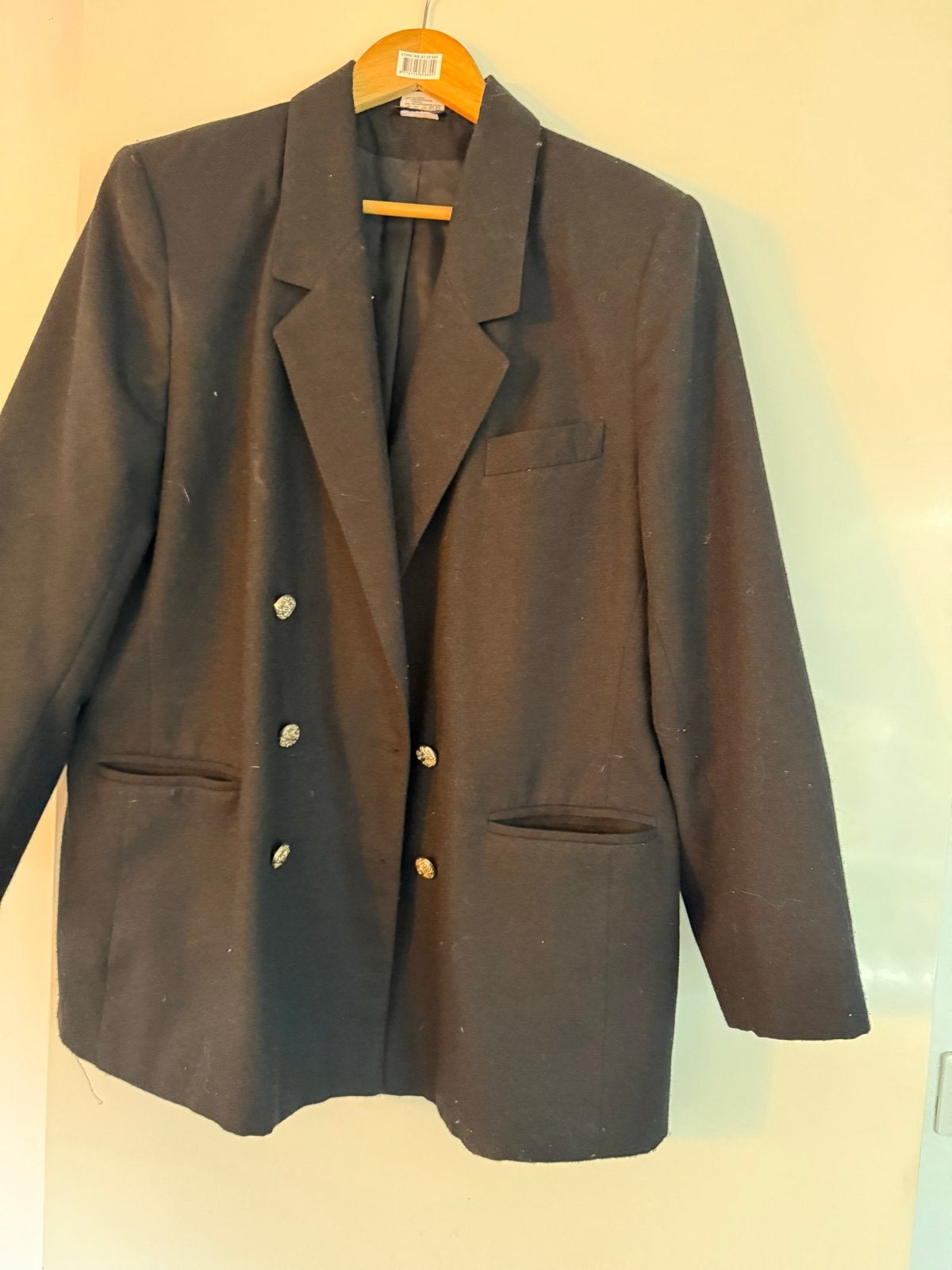 Zwarte blazer maat 44 voor carnaval of feest, Ophalen, Zwart, Maat 42/44 (L), Jasje