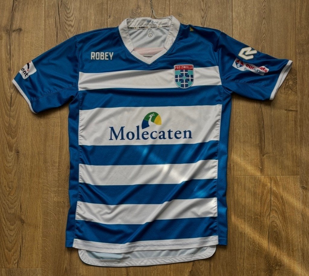 shirt PEC Zwolle 2015-2016 Home Robey L, Ophalen of Verzenden, Zo goed als nieuw, Overige binnenlandse clubs, Shirt