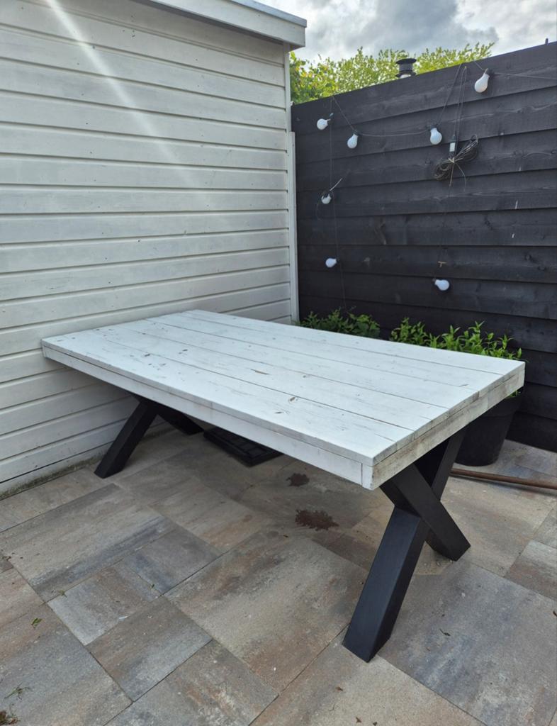 Tuintafel, Ophalen, Rechthoekig, Hout