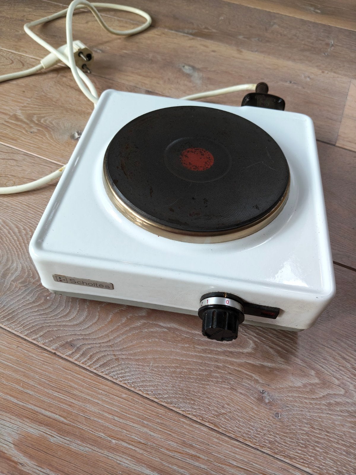 Kookplaat 1500 Watt - Elektrisch, Vrijstaand, Witgoed en Apparatuur, Kookplaten, Ophalen, Gebruikt, 3 kookzones of minder, Vrijstaand