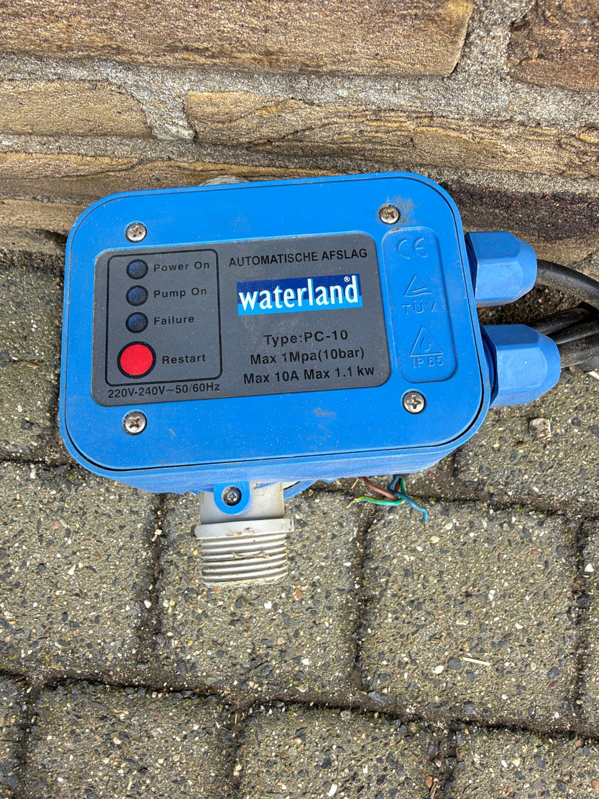 Waterland PC-10 Automatische Afslag Drukregelaar Pomp, Verzenden, Gebruikt, Elektrisch, Overige typen