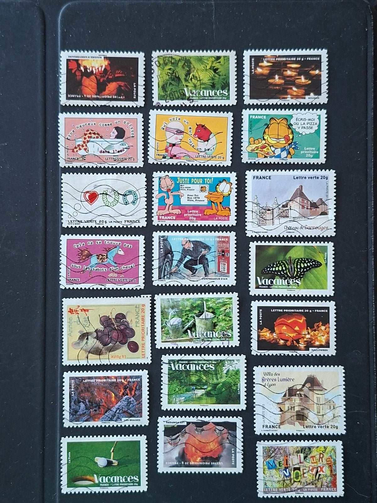 Frankrijk Mixkaveltje   #13, Verzenden, Gestempeld