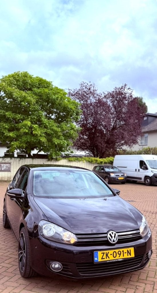 Volkswagen Golf 1.2 TSI 77KW 2010 Zwart airco+apk, Auto's, Voorwielaandrijving, Euro 5, Stof, 4 cilinders
