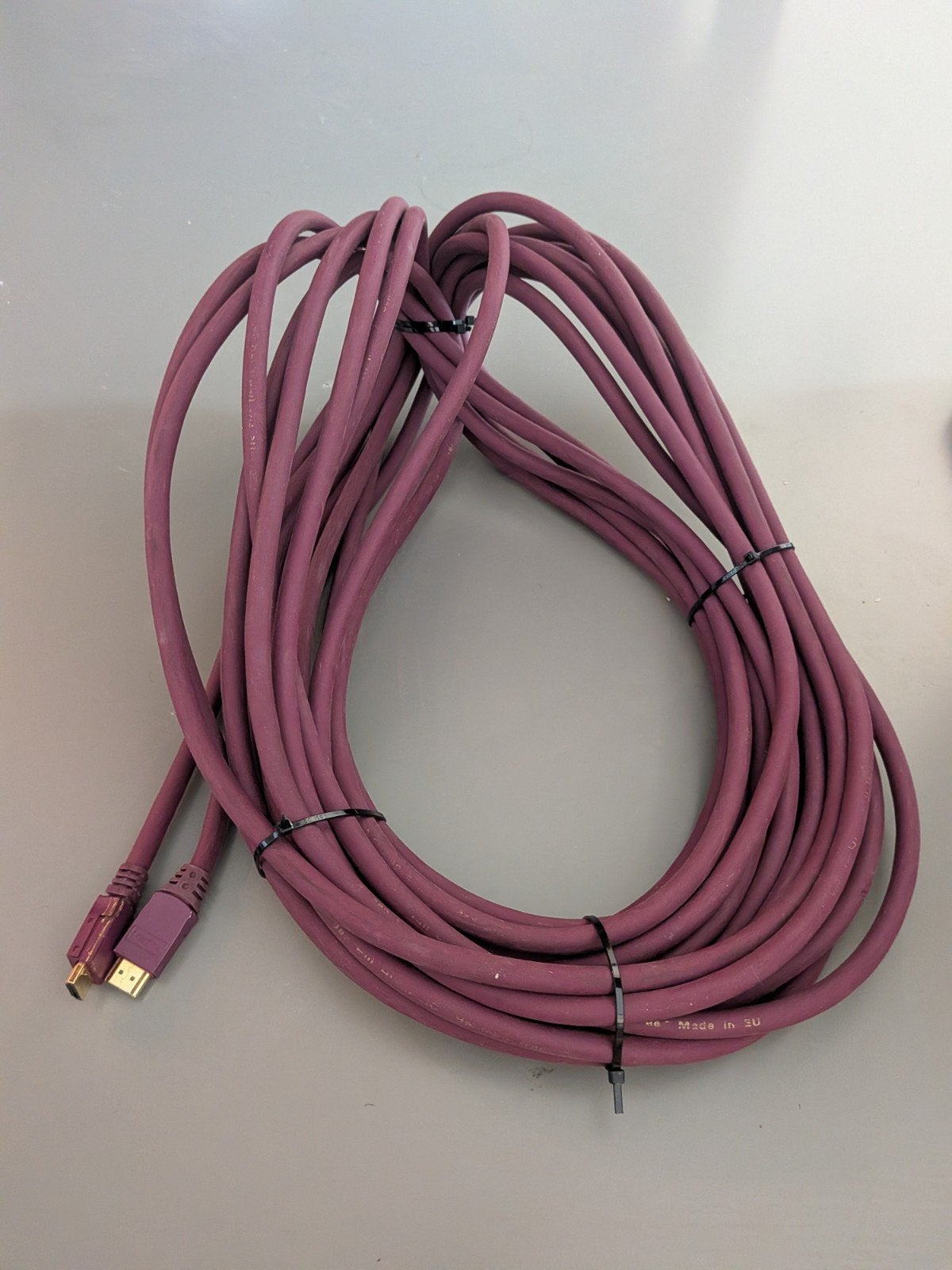15 meter HDMI kabel Overture XHT458-1500, Ophalen of Verzenden, Gebruikt, 10 meter of meer, HDMI-kabel
