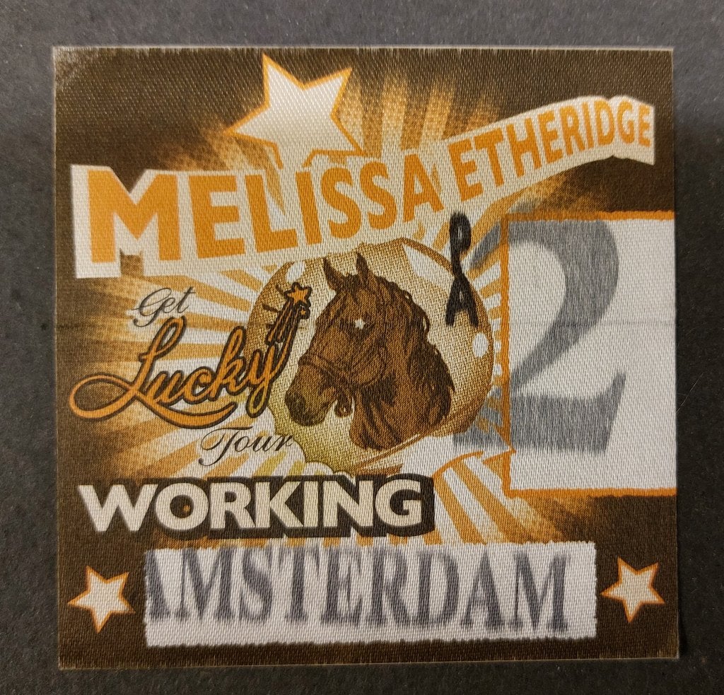 Melissa Etheridge BACKSTAGE PASS Amsterdam 12 juli 2004, Gebruikt, Verzenden, NvT, Foto of Kaart