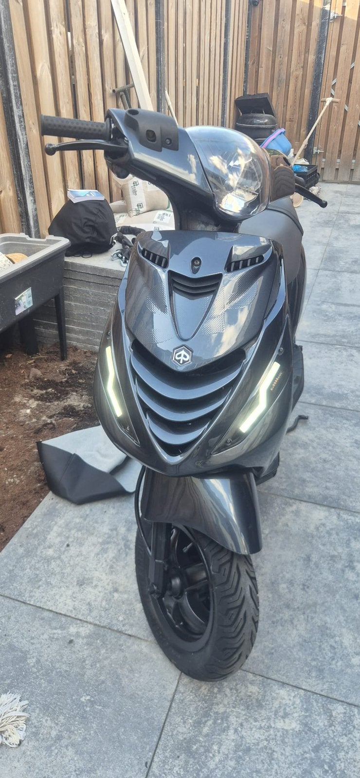 Piaggio Zip 4T 50cc Scooter - blauw - grijs, Fietsen en Brommers, Ophalen, Gebruikt, Maximaal 45 km/u, Zip