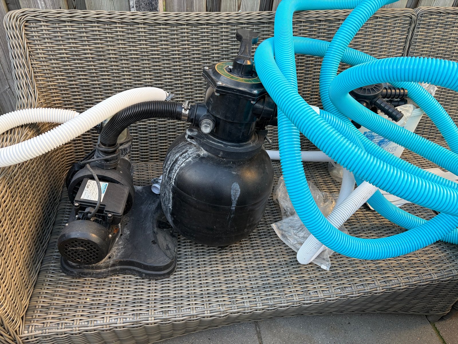 Zandfilter pomp Westland - Werkt uitstekend, Tuin en Terras, Ophalen, Gebruikt, Zwembadpomp