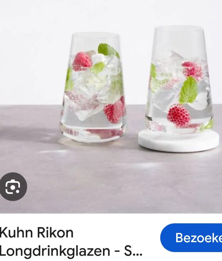 Glazen Kuhn Rikon, longdrink en gin tonic, Verzamelen, Ophalen of Verzenden, Nieuw, Overige typen