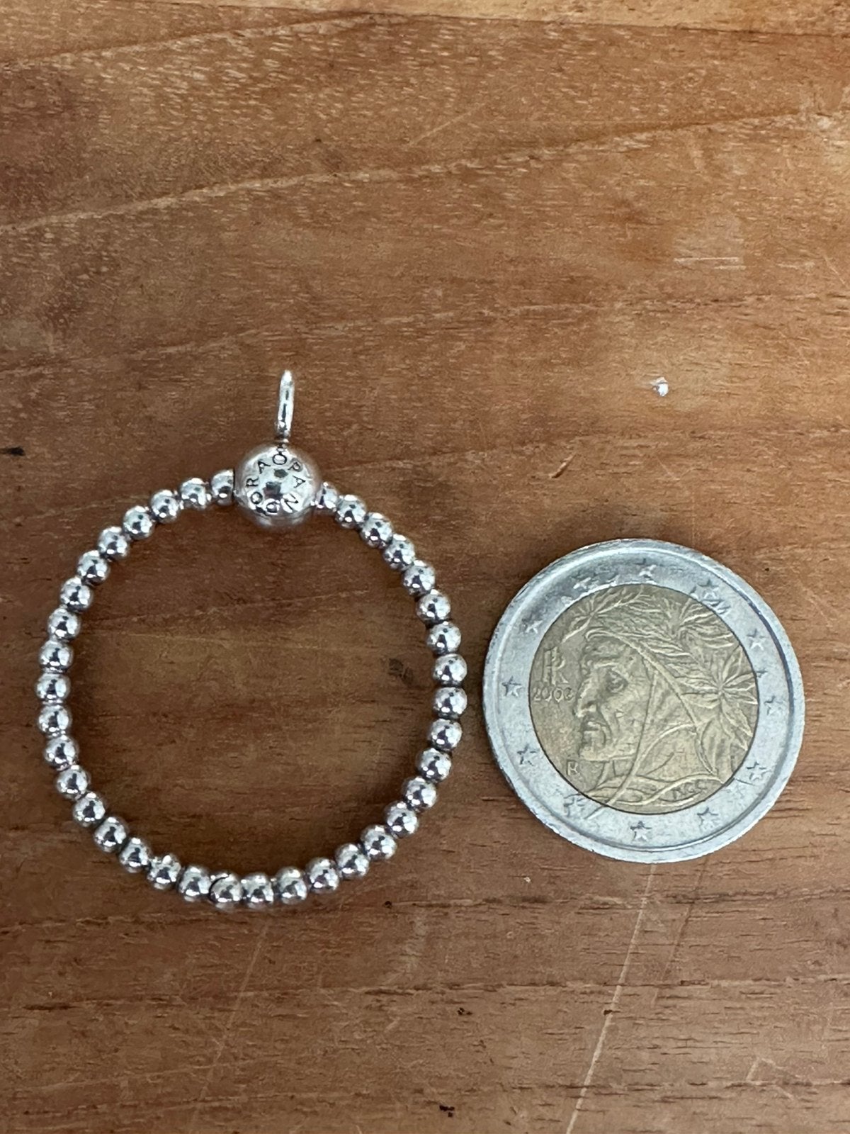 Pandora kettinghanger waar bedels aan kunnen, Ophalen of Verzenden, Zo goed als nieuw, Zilver