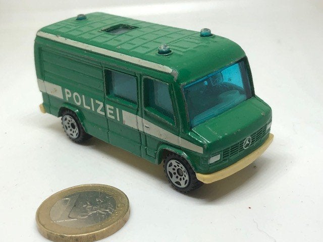 Mercedes 809 Polizei, Siku, Ophalen of Verzenden, Gebruikt, Bus of Vrachtwagen