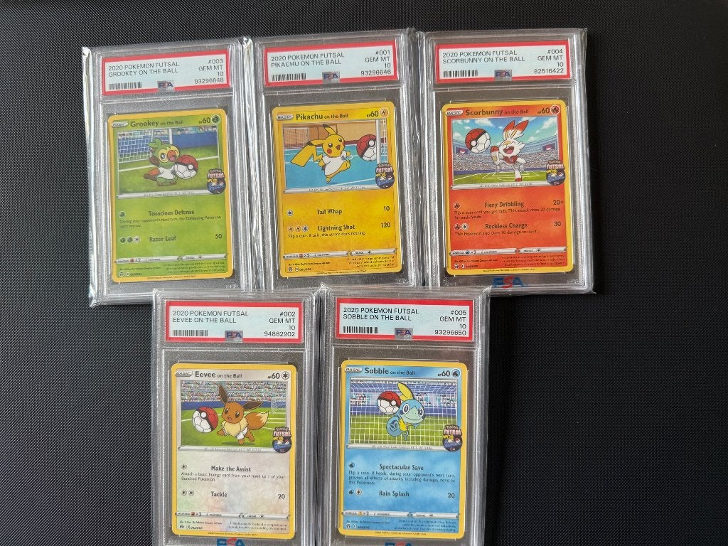 Pikachu on the ball psa10 complete set, Ophalen of Verzenden, Zo goed als nieuw