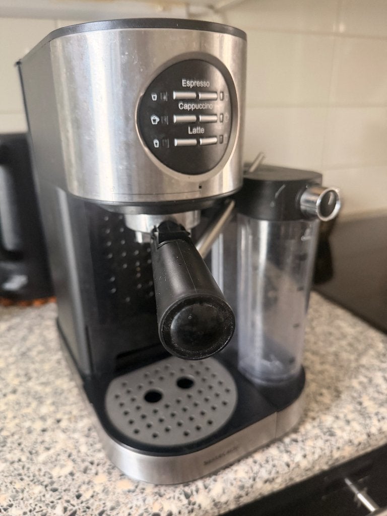 Silver crest espresso machine, Ophalen, Overige typen, Zo goed als nieuw, Zwart