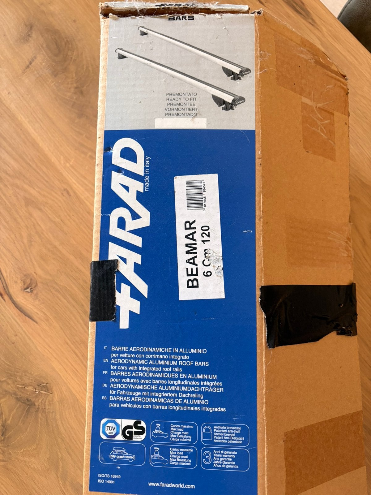 Dakdragers Farad Beamar 6cm 120, Ophalen