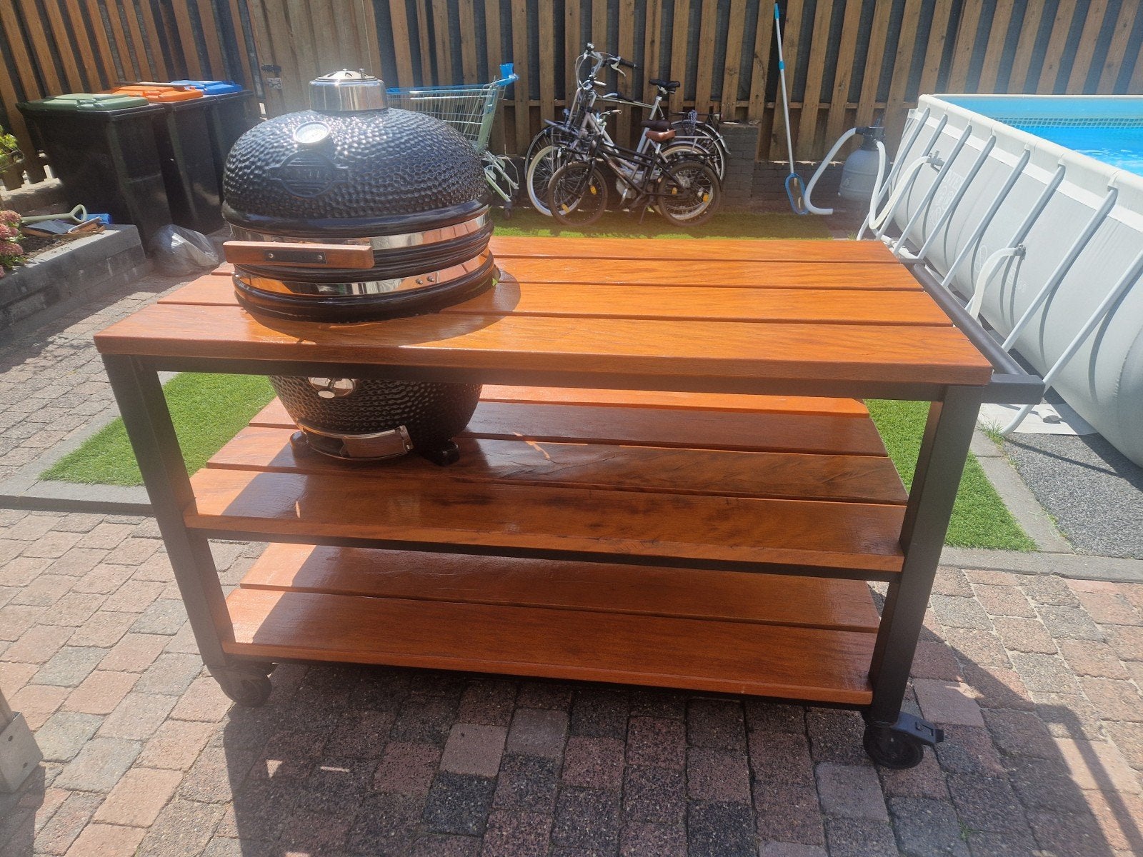 Kamado Yakiniku Large incl. Buitenkeuken, Ophalen, Gebruikt, Yakiniku