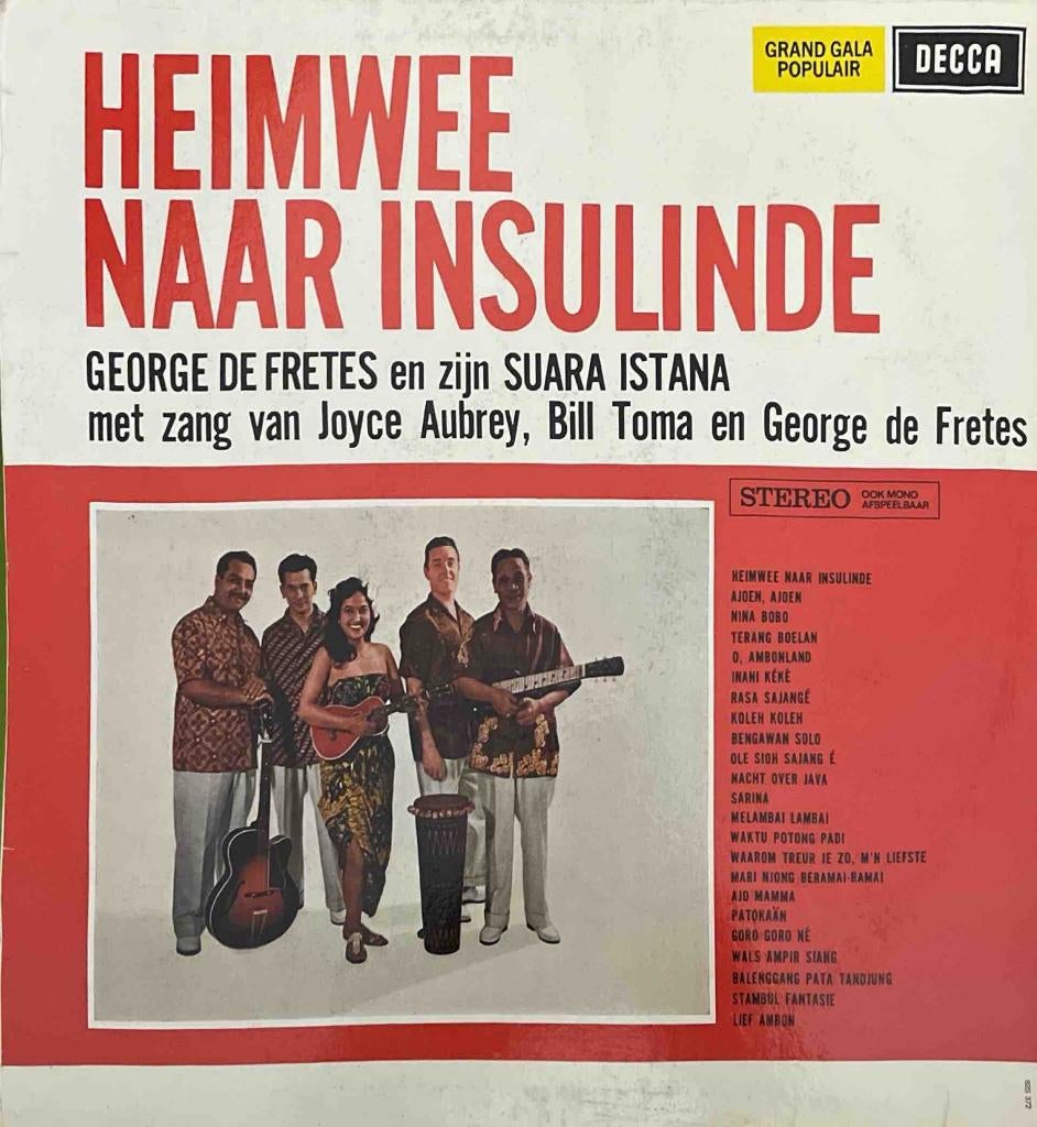 Georges De Fretes & Zijn Suara Istana - Heimwee Naar Insulin, Cd's en Dvd's, Ophalen of Verzenden, Zo goed als nieuw, 12 inch