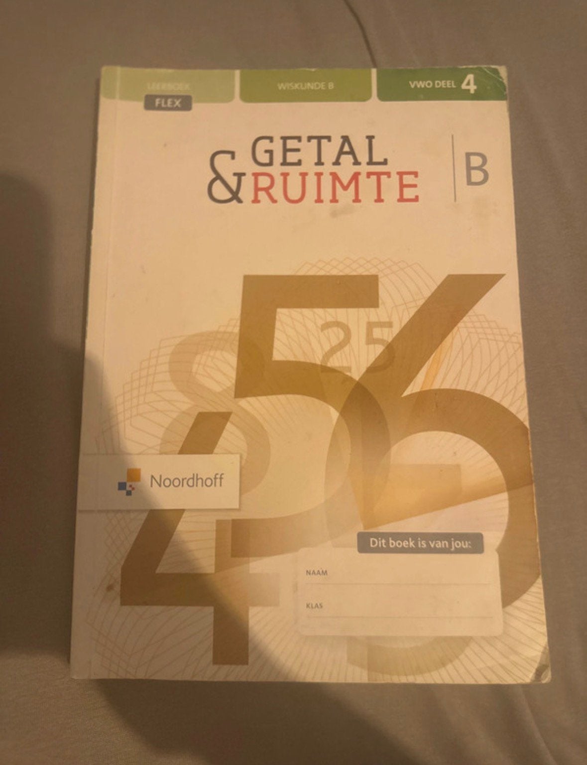 Getal & Ruimte Wiskunde B VWO deel 4 editie 12, Ophalen of Verzenden, Zo goed als nieuw