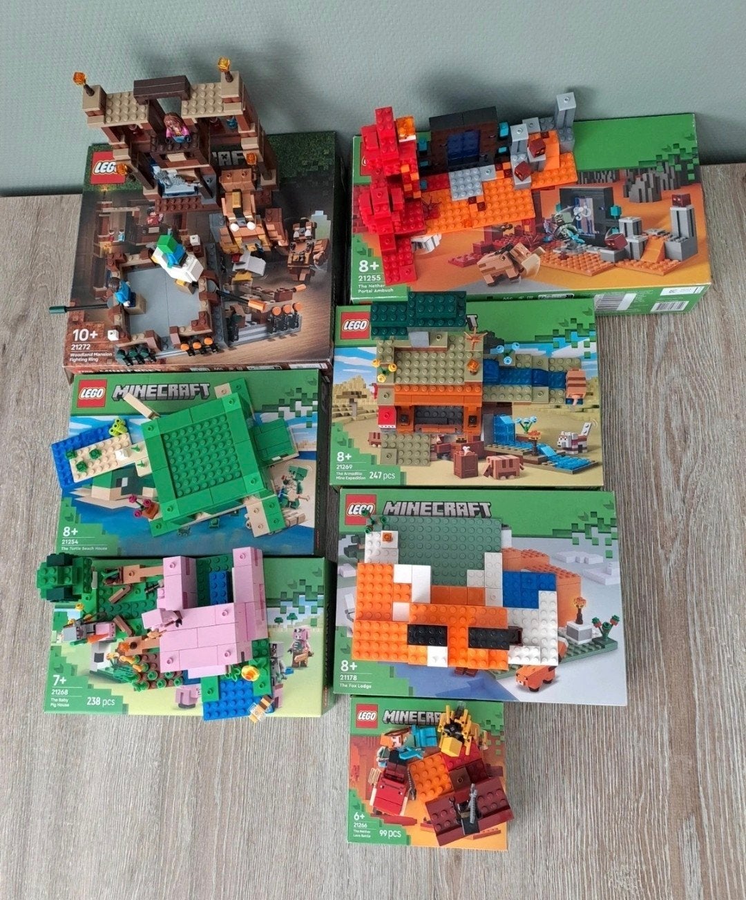 Diverse LEGO Minecraft sets, Ophalen, Zo goed als nieuw