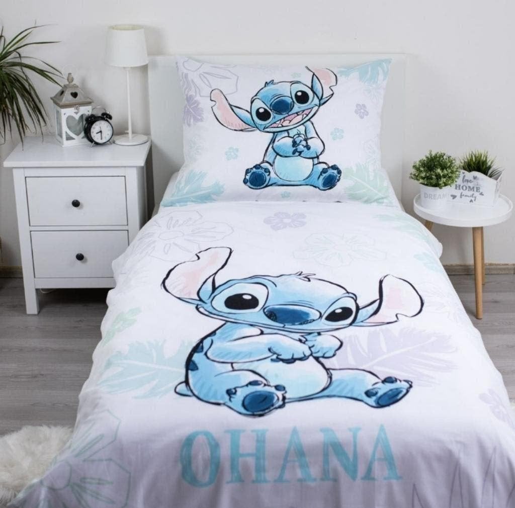 Stitch Dekbedovertrek Ohana 140 x 200 - Disney - Katoen, Overige kleuren, Meisje, Nieuw, Ophalen of Verzenden