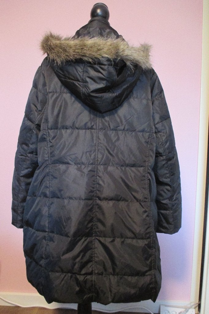 Dames Donsjas Maat 52, Zwart, Maat 46/48 (XL) of groter, Ophalen of Verzenden, Zo goed als nieuw
