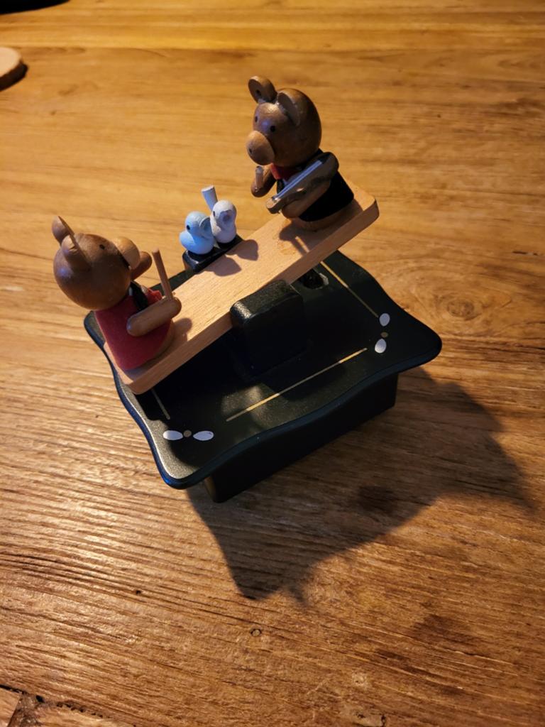 Vintage Opwindbare Muziekdoos Jaren '50/'60 - Werkt Perfect, Antiek en Kunst, Antiek | Overige Antiek, Ophalen of Verzenden