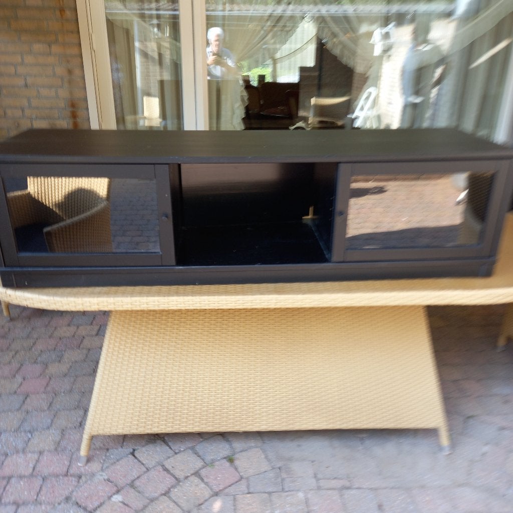 kastje mat zwart, Huis en Inrichting, Ophalen, 1 of 2 laden, 50 tot 100 cm, Zo goed als nieuw