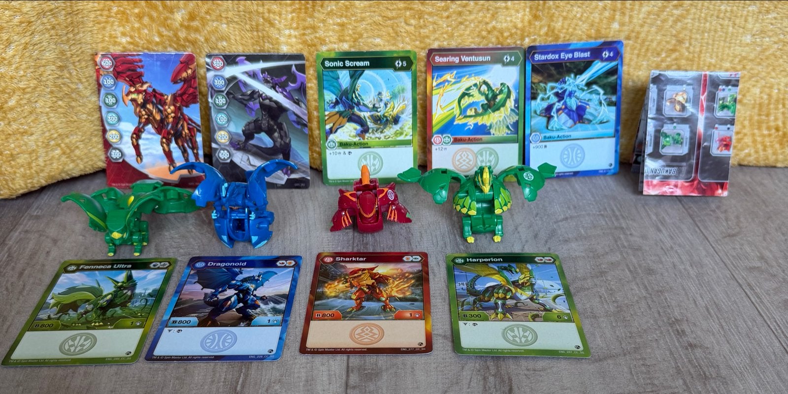 Bakugan Battle Brawlers set met figuren en kaarten, Ophalen of Verzenden, Gebruikt