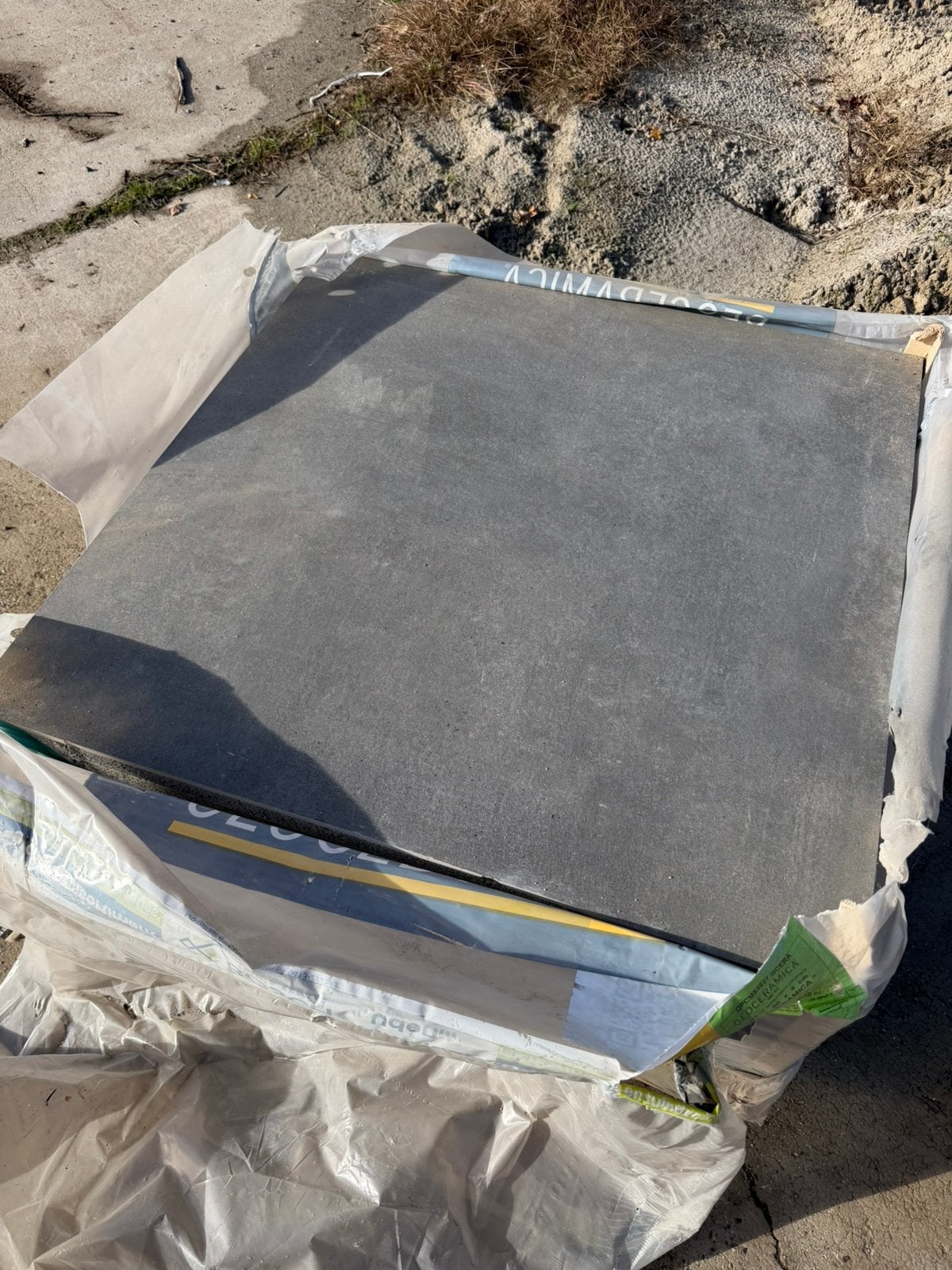 Geoceramica tegel 90x90, Ophalen of Verzenden, Zo goed als nieuw, Keramiek, Terrastegels