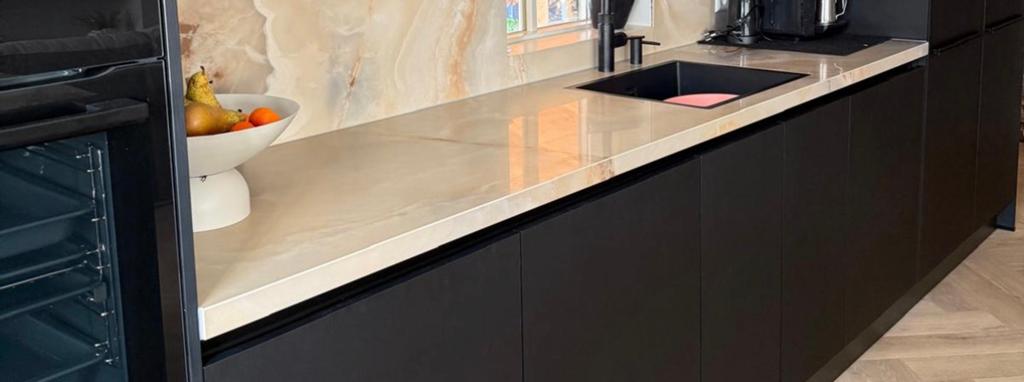 Keramiek keukenblad 260x60, Huis en Inrichting, Keuken | Keukenelementen, Ophalen, Gebruikt, 50 tot 75 cm, Minder dan 100 cm
