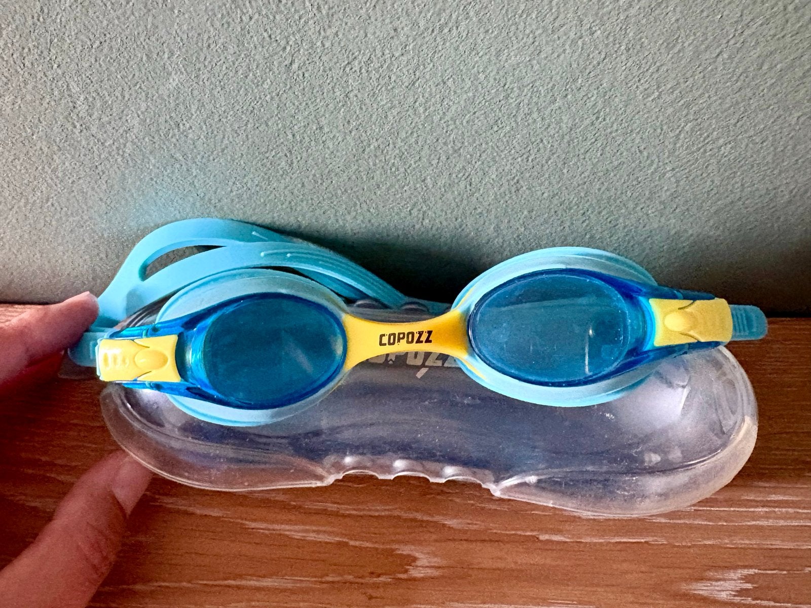 Kinder zwembril - blauw/geel, Watersport en Boten, Duiken, Ophalen, Gebruikt, Duikbril of Snorkel
