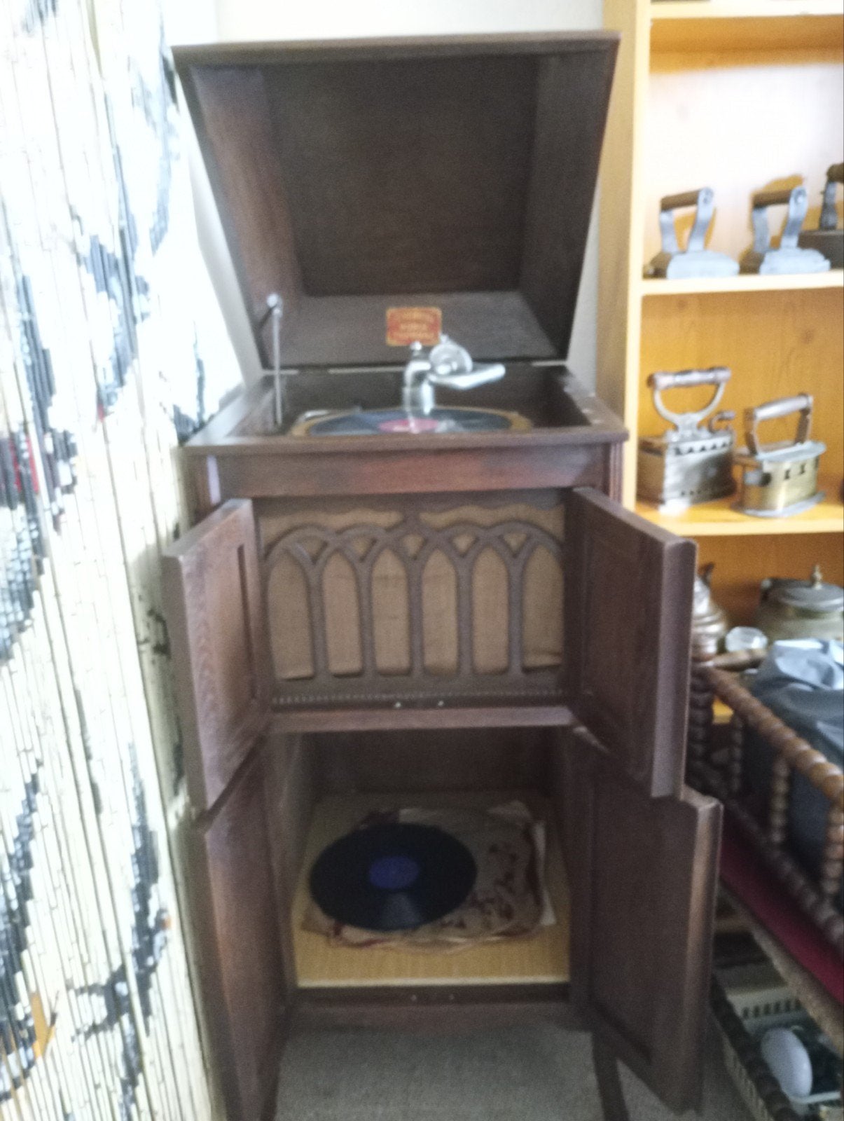Vintage Grammofoon speler, Antiek en Kunst, Antiek | Tv's en Audio, Ophalen
