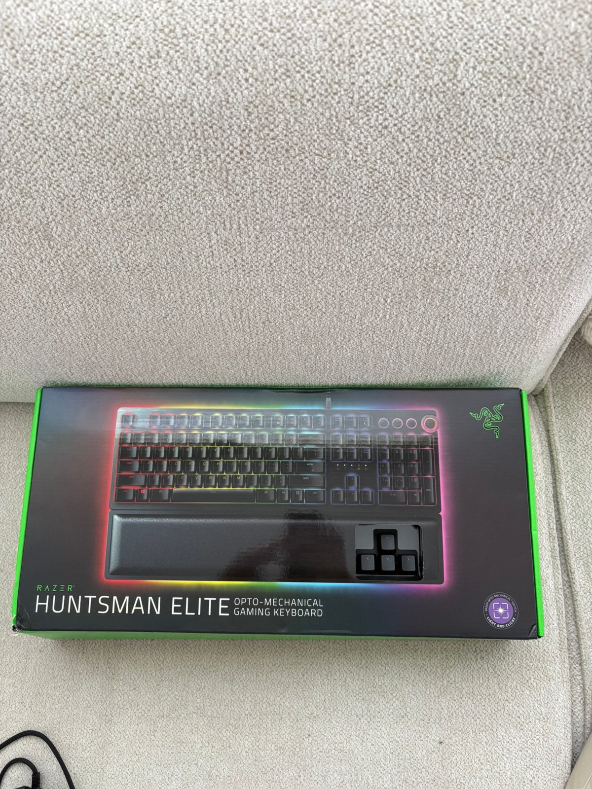 Razer huntsman elite compleet in doos | Zgan, Computers en Software, Toetsenborden, Ophalen of Verzenden, Zo goed als nieuw, Gaming toetsenbord