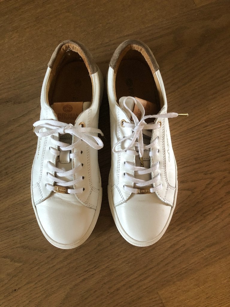 Sneaker Storm Wit/Taupe, Fred De L aBretonière, Fred de la Bretoniere, Wit, Ophalen of Verzenden, Sneakers of Gympen
