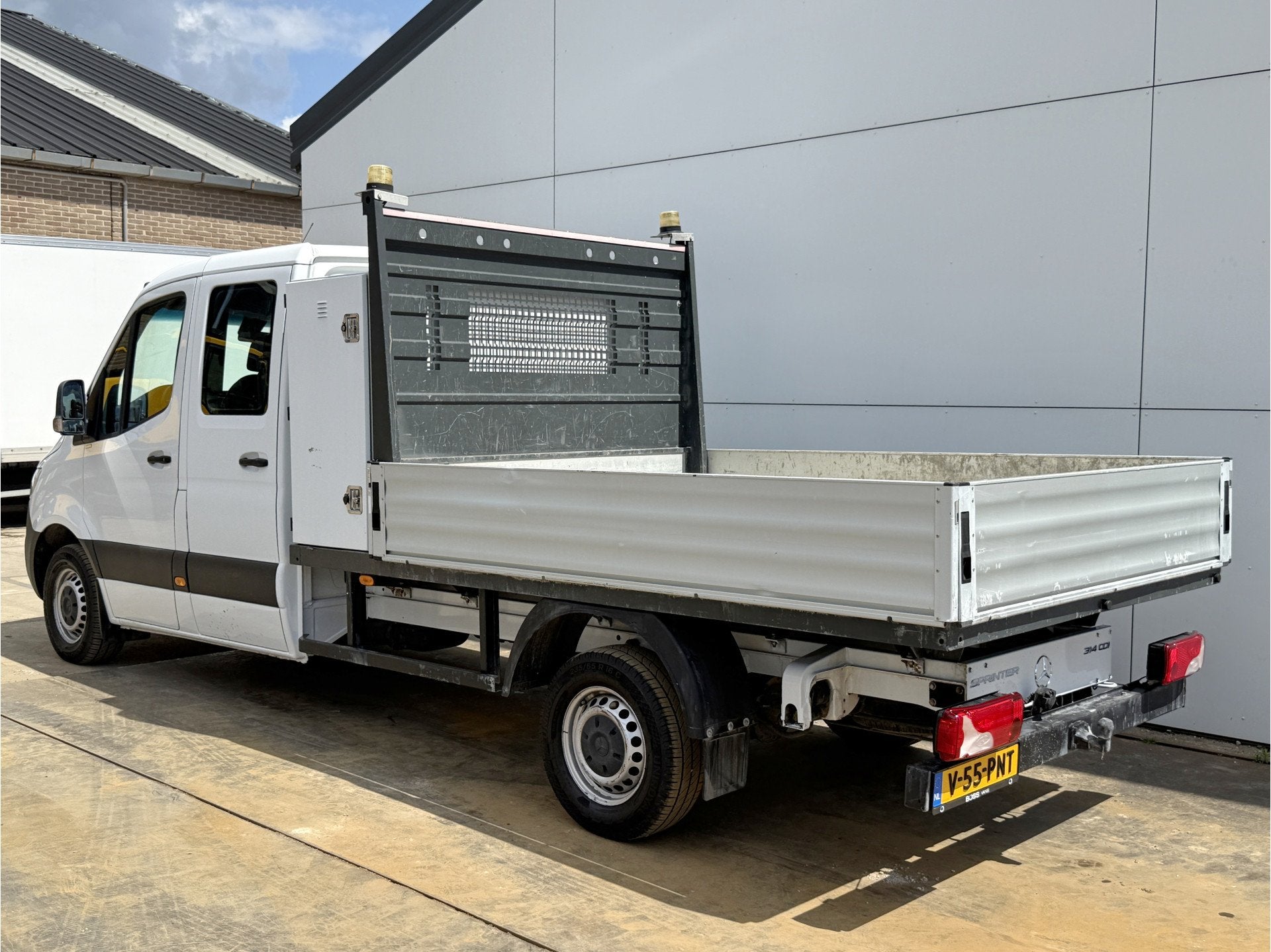 Mercedes-Benz Sprinter 314 2.2 CDI DC Open Laadbak Dubbele C, Auto's, 2616 kg, Gebruikt, Zwart, 2000 kg