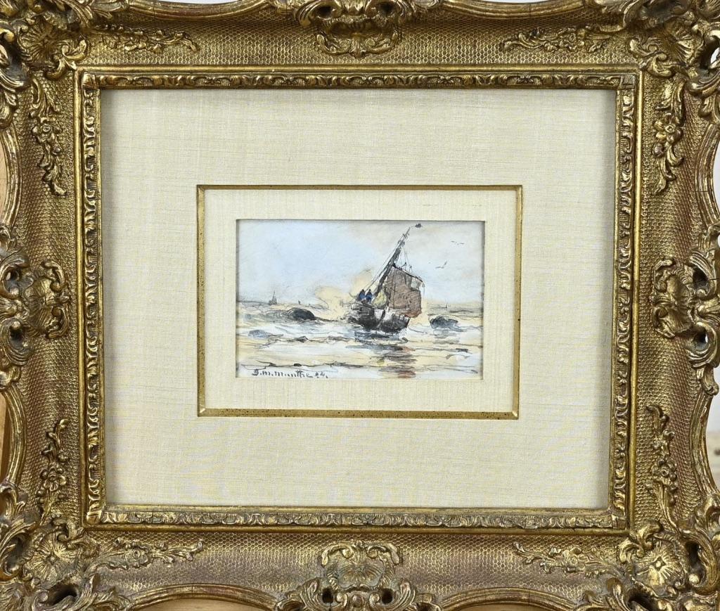 Gerhard Munthe, Bomschuit op zee, Ophalen of Verzenden