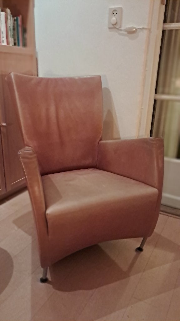 montis windy fauteuil, Ophalen, Gebruikt, 50 tot 75 cm, Leer