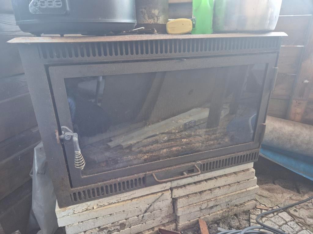 Gebruikte Houtkachel - Perfect voor Tuinhuis of Werkplaats, Huis en Inrichting, Kachels, Ophalen, Gebruikt, Houtkachel, Vrijstaand