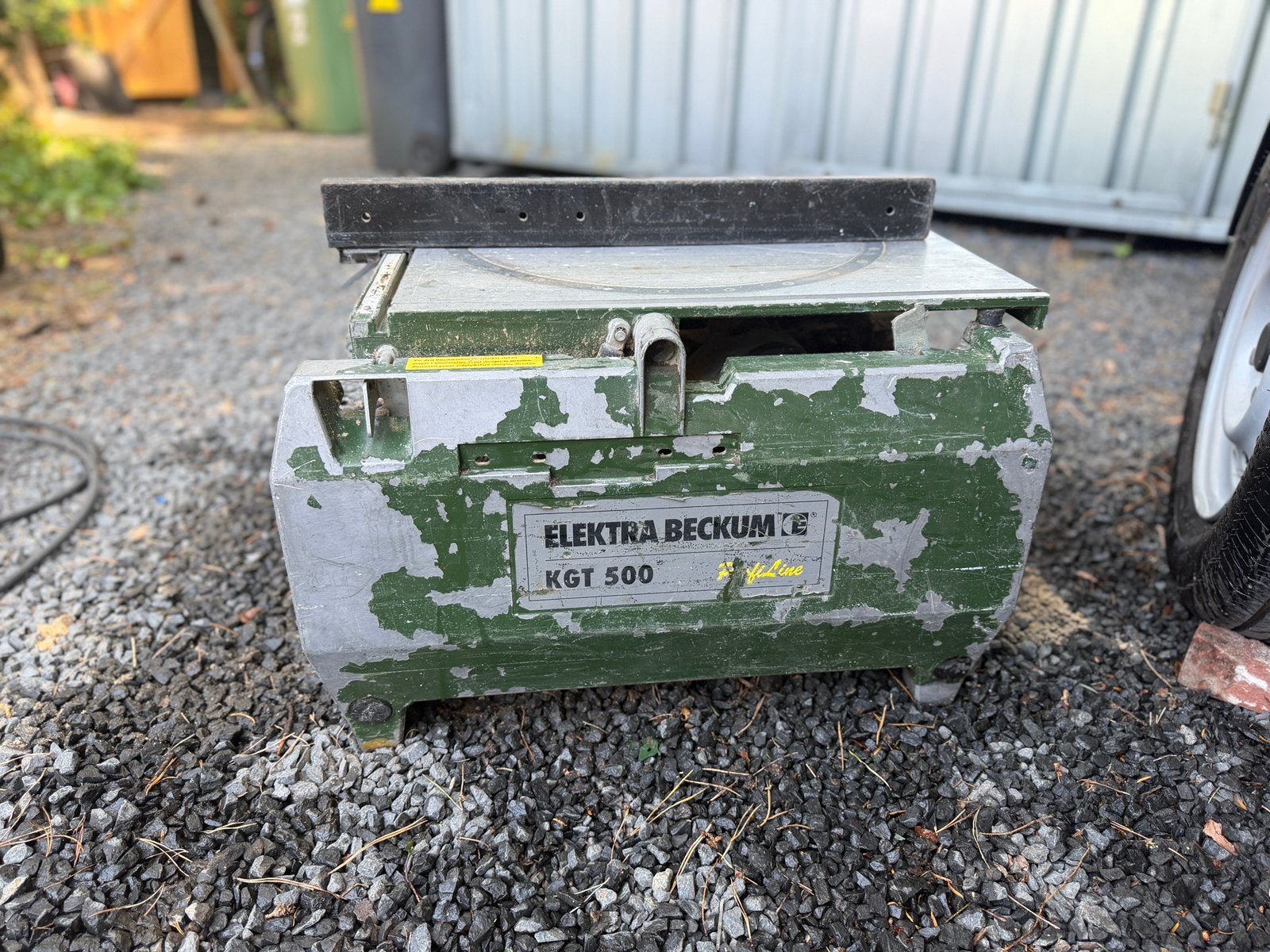 Elektra Beckum KGT 500 Zaagtafel | 230V | Werkend, Ophalen, Gebruikt, 1200 watt of meer, Cirkelzaag