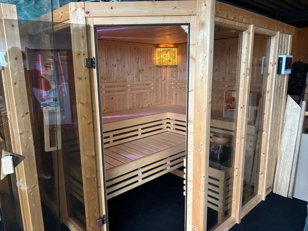 karibu Ainur 9KW Sauna I Veel glas I Samenstellen, Ophalen, 8431 NA, Buurstede 17, Wellness4Fun, Fins of Traditioneel