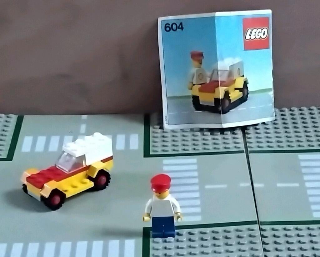 Lego 604 Shell service car, Ophalen of Verzenden, Gebruikt, Complete set, Lego