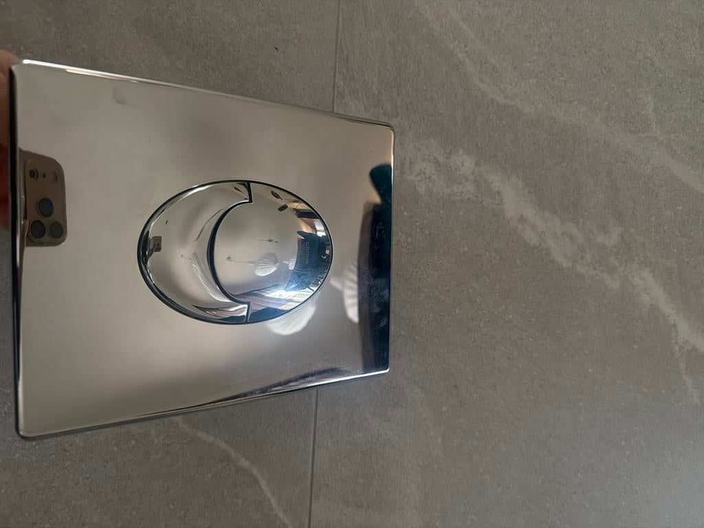 Nieuwe Grohe toilet drukknop - Chroom, Ophalen of Verzenden, Nieuw, Chroom, Toilet