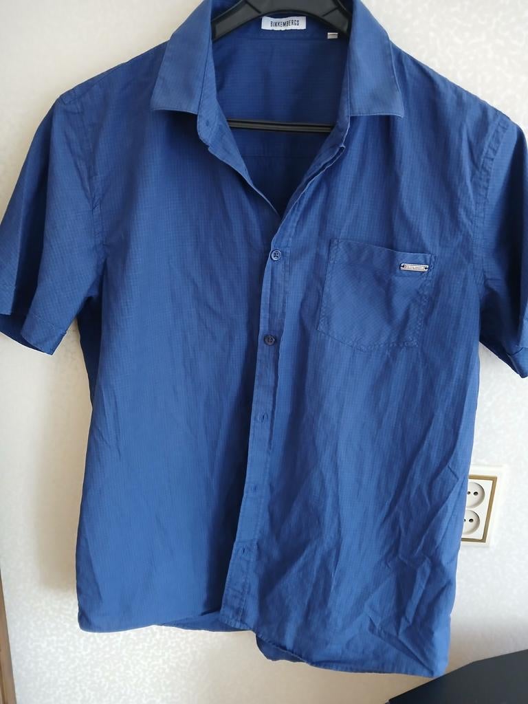 Bikkembergs overhemd maat XL, Blauw, Ophalen of Verzenden, Zo goed als nieuw, Bikkembergs