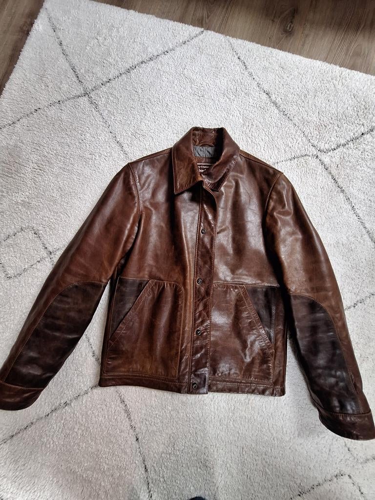Marlboro classic leren jas (M), Ophalen, Bruin, Maat 48/50 (M), Marlboro