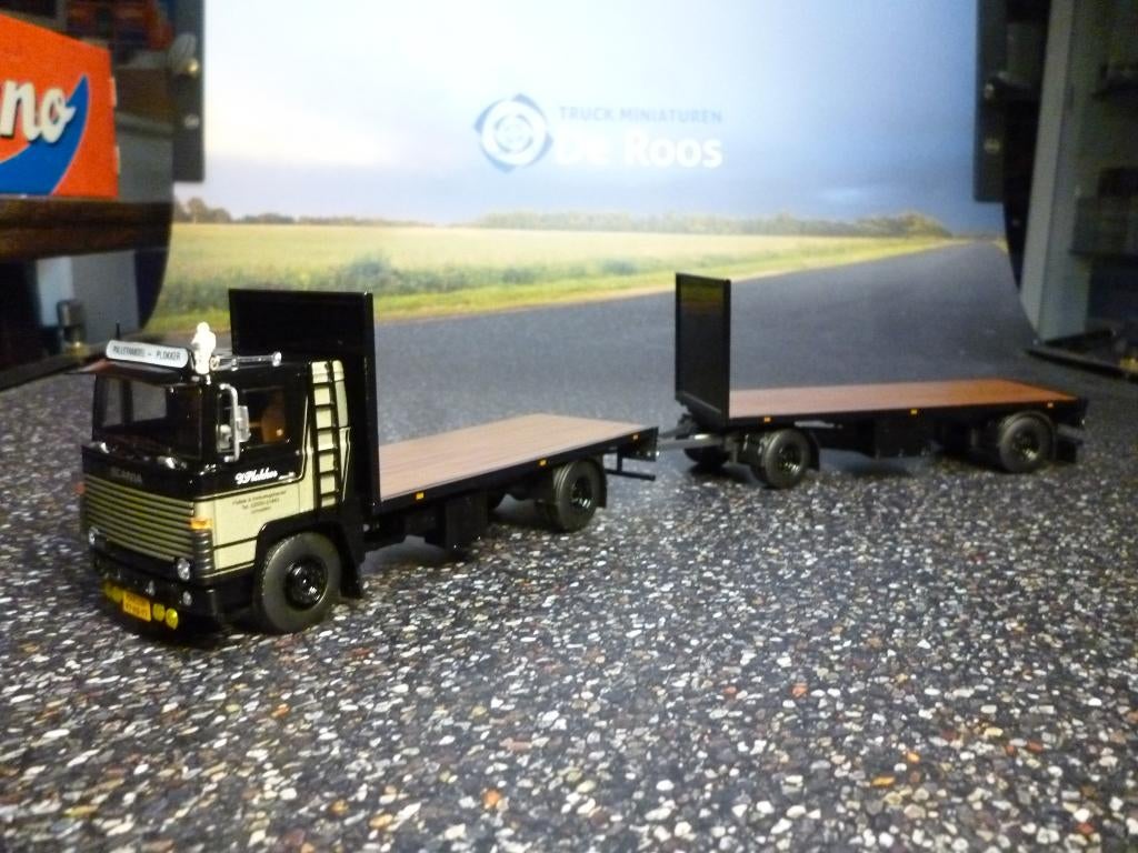 Tekno Scania 111 Plokker met certificaat, Hobby en Vrije tijd, Modelauto's | 1:50, Nieuw, Bus of Vrachtwagen, Tekno, Ophalen of Verzenden